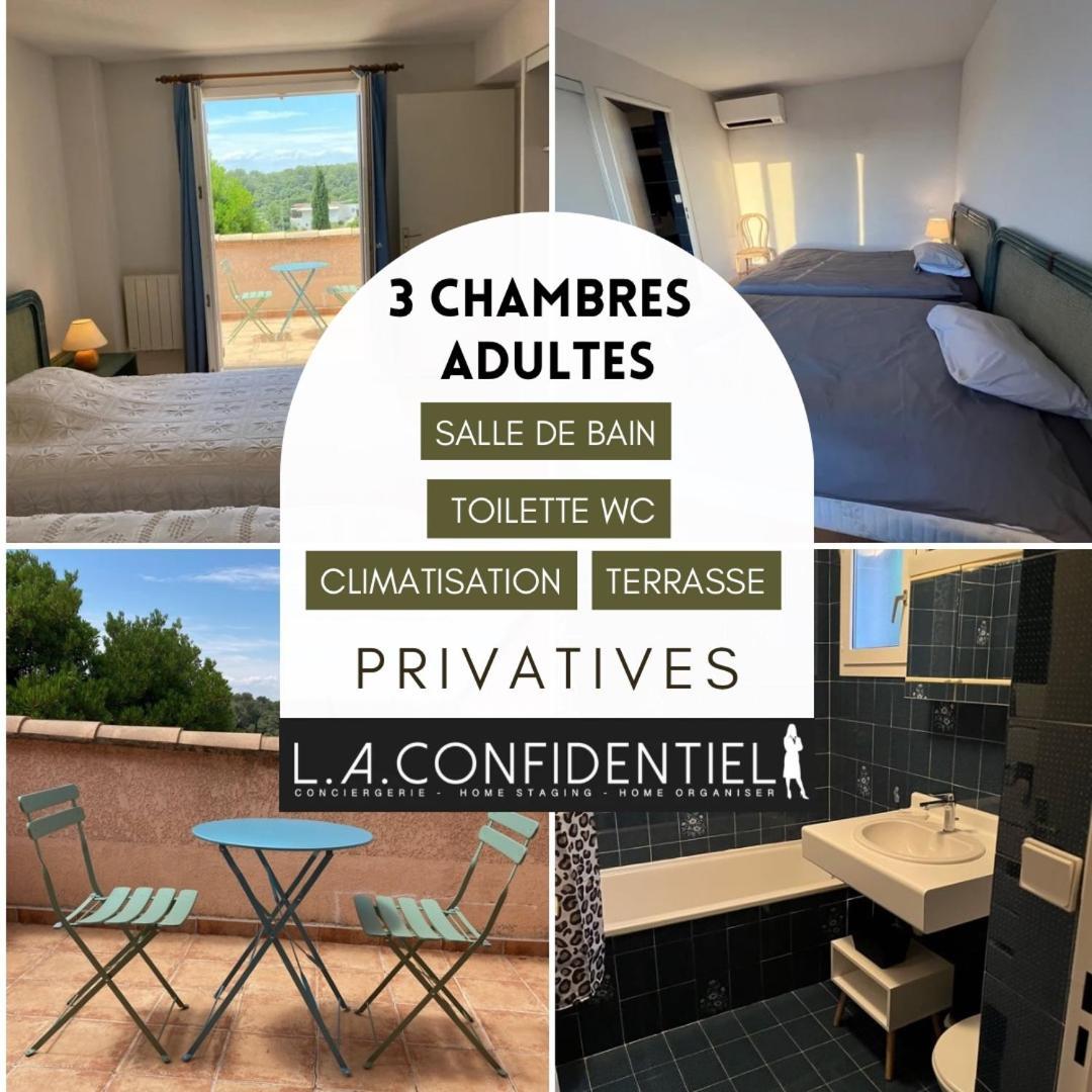10 A 12 Pers Famille Amateurs Randonnee Boulouris Panorama Saint Raphael Tennis Piscine Partage Kültér fotó