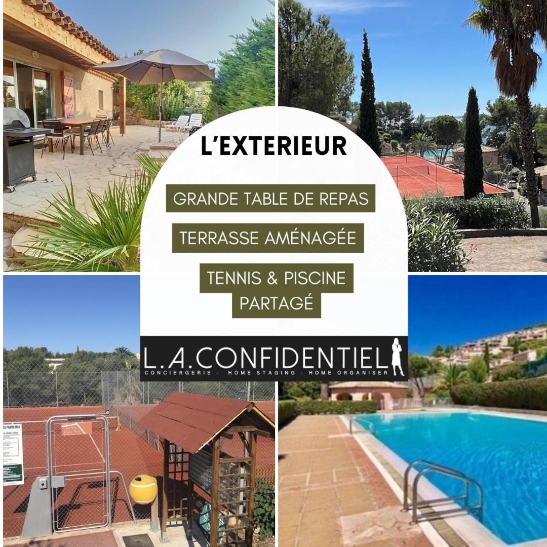 10 A 12 Pers Famille Amateurs Randonnee Boulouris Panorama Saint Raphael Tennis Piscine Partage Kültér fotó